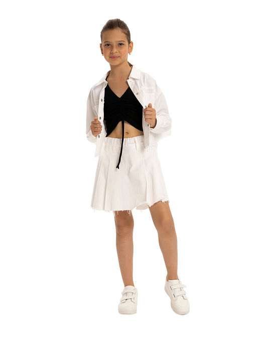 Юбка-шорты дев. О56439