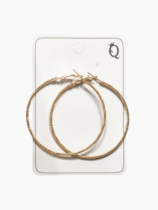 Цена за 2 шт. Серьги-кольца «Рельеф», миксы, d=5.7 см