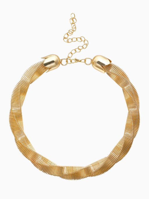 Чокер «Кручёный Обруч», цвет золото