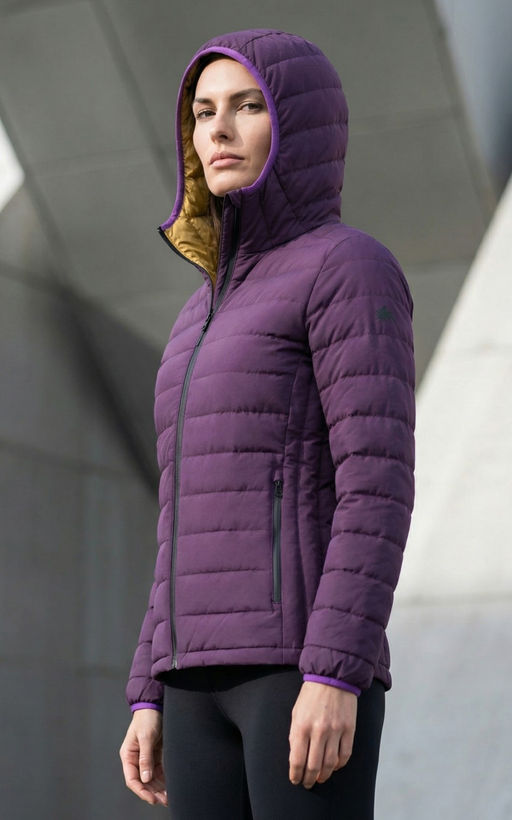 Куртка женская стёганая с капюшоном с графеновой подкладкой черного цвета 9624_1Ch - Valianly фото 52