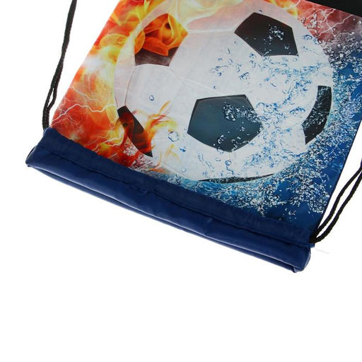 Мешок для обуви 420 х 340 мм, Calligrata МСО-5С, (мягкий полиэстер, плотность 210D), Мяч в огне  фото 7