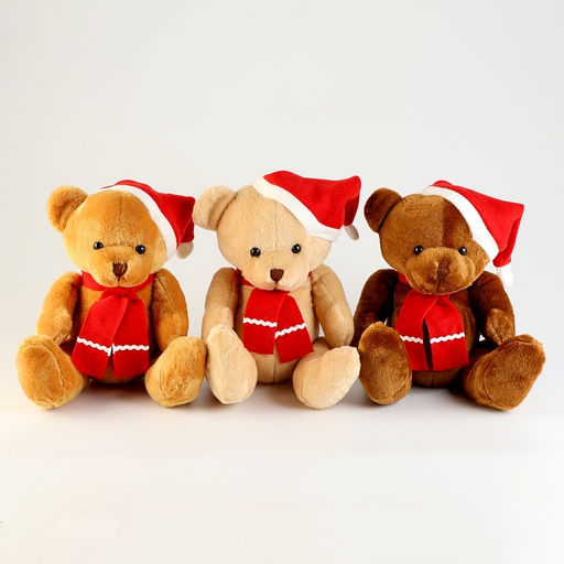 Мягкая игрушка Медвежонок, в новогоднем колпаке, 20 см, цвет коричневый - Simaland фото 5