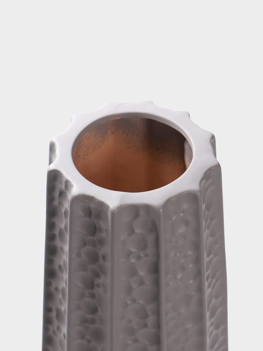 Ваза напольная керамика "Тиаго" 57х14 см, серый