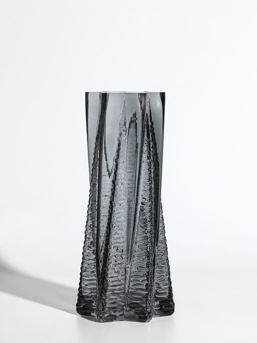 Ваза «Флоранс», 25×11×9 см, стекло, серая