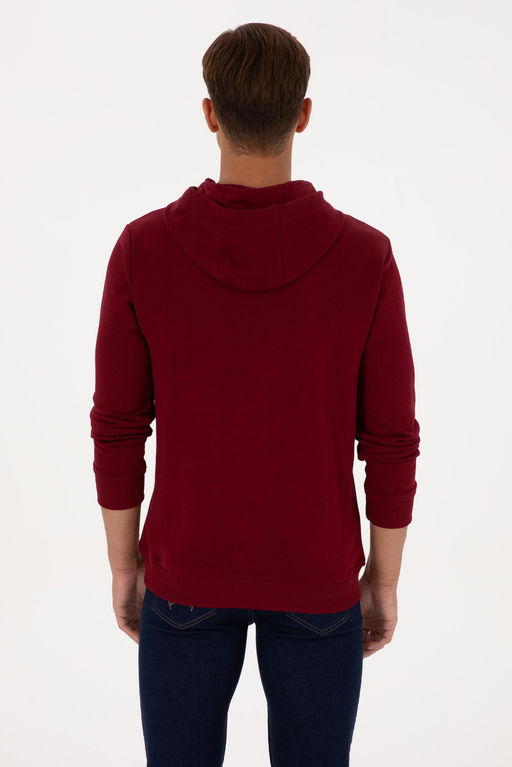Erkek Bordo Basic Sweatshirt Sepette S_rpriz _ndirim - U.s. polo assn фото 5