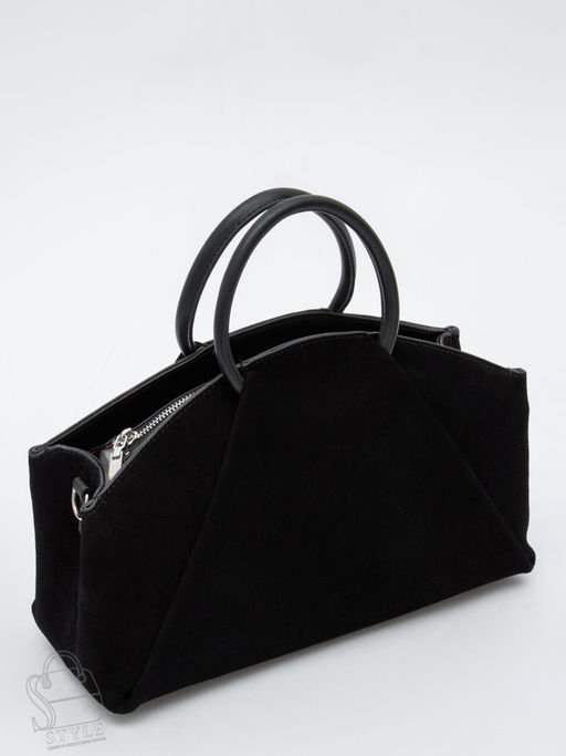 Сумка женская кожаная 1126MF black Polina&Eiterou