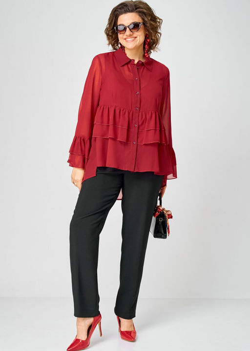 Блуза EVA GRANT 7221 красный