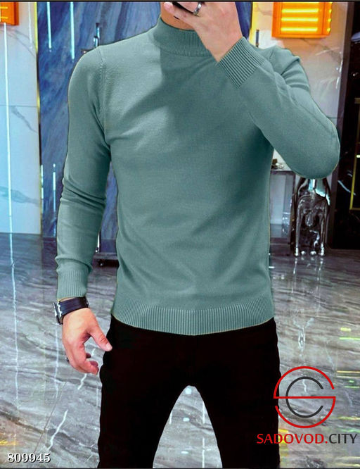 Мужская водолазка однотонная - Bruno фото 7