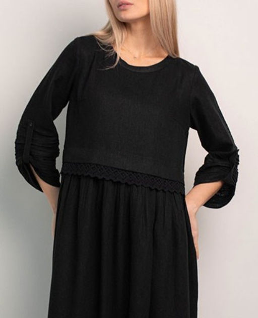 лен 73%, вискоза 27% лен платье - Волтри фото 5