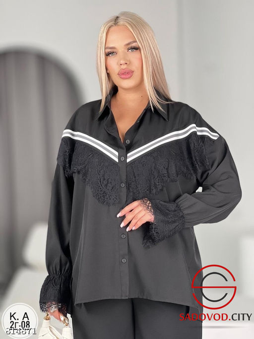 Рубашка женская с гипюром - Bruno фото 3