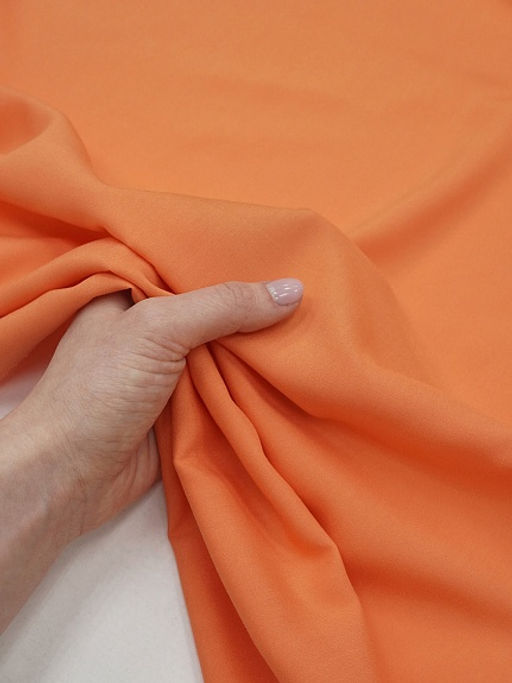 Штапель цв.Оранжевый, ш.1.45м, вискоза-100%, 110гр/м.кв - Купава фото 4