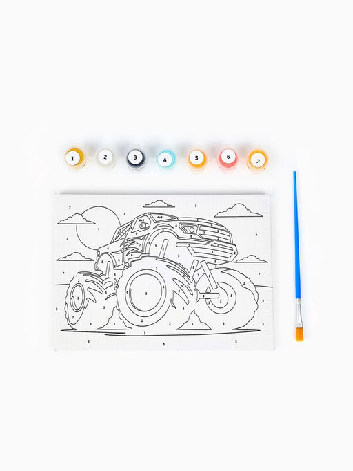 Картина по номерам «Закат в пустыне», 21×15 см