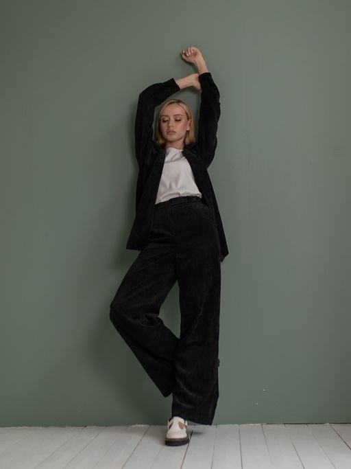 вельветовая рубашка 990-0578 - Трика фото 5