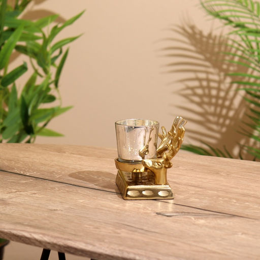 Подсвечник Олени, 17?11?10 см, алюминий