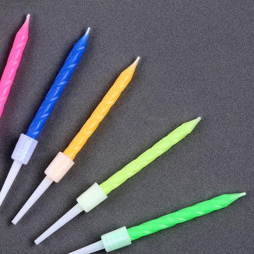 Набор для украшения торта: топпер С днём рождения, 1 шт., 10 свечей - Страна карнавалия фото 2