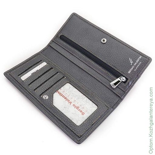 Большой женский кожаный кошелек Sergio Valentini СВ 8064-544  фото 2