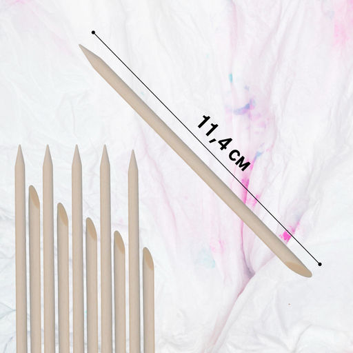 Цена за 5 шт. Апельсиновые палочки для маникюра, 11.4 см, 10 шт.