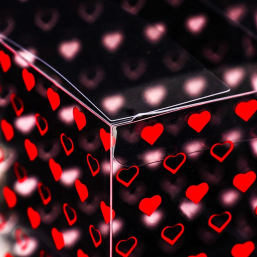 Цена за 5 шт. Складная коробка из PVC Сердечки, 11 x 11 x 11 см - UPAK LAND фото 6