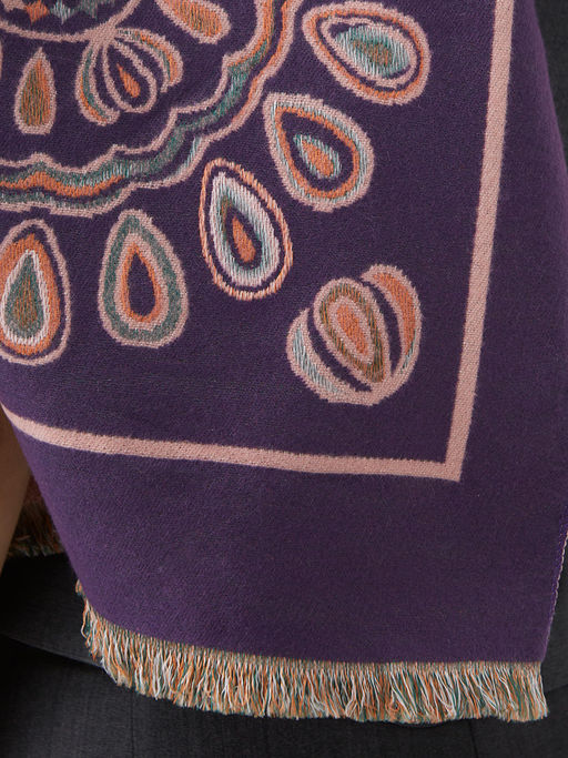 в составе ШЕРСТЬ и КАШЕМИР Большой, мягкий, теплый однотонный двусторонний палантин. - Tantino фото 4