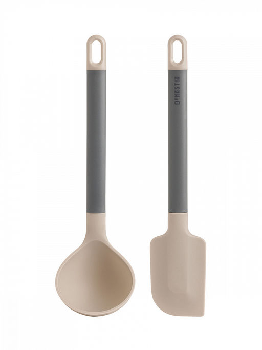 Набор кухонных принадлежностей из 2 шт. бежевый силикон, нейлон, ПП