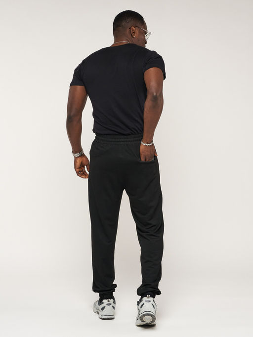 Брюки джоггеры спортивные большого размера мужские черного цвета 006Ch - FUYOUKAI фото 5