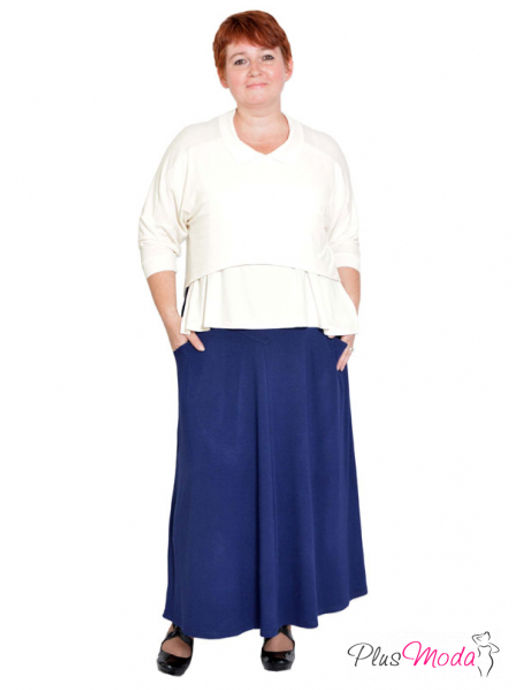 Блуза Модель №100 размеры 50-72 - Plusmoda фото 4
