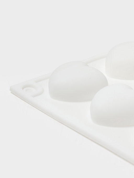 Форма для муссовых десертов и шоколада KONFINETTA Сердца, силикон, 29.7?17.3?1.5 см, 35 ячеек (2.7?2.5 см), белая