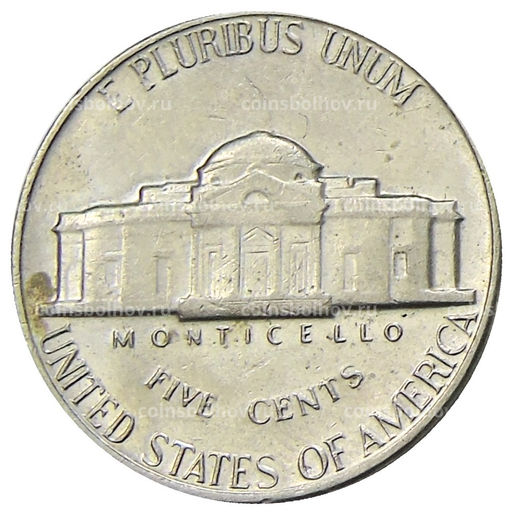 Монета 5 центов 1970 года S США