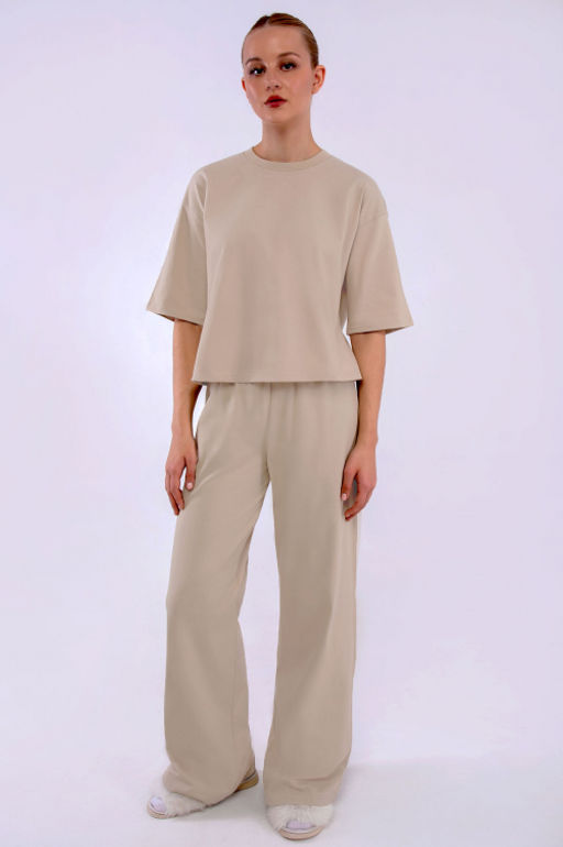 Арт. 10804/8  Домашний костюм с брюками  44-52 (5 шт) Цвет:бежевый