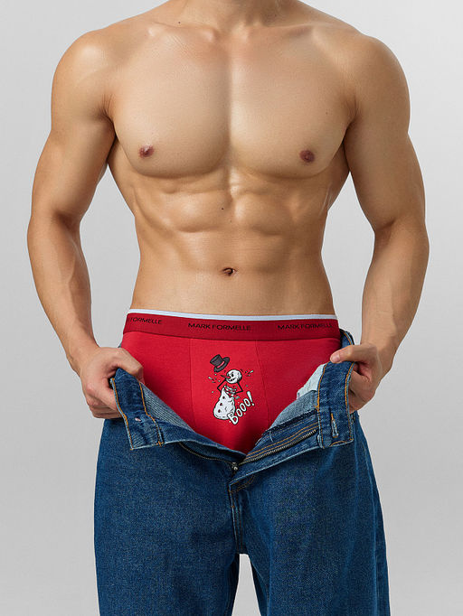 Трусы боксеры мужские с новогодним принтом в наборе, 2 шт - Mark formelle фото 6