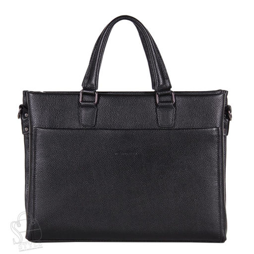 Портфель мужской кожаный 8815-4H black Heanbag/20(дефект) в Новосибирске