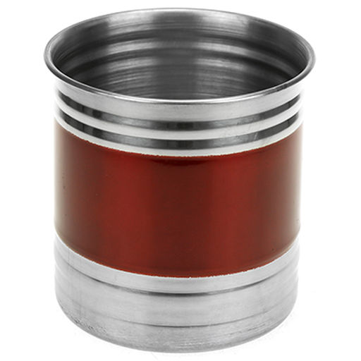 Банка для сыпучих продуктов из нержавеющей стали 0,7л, д10см, h10,5см, крышка пластмассовая с пароотводом, цветной корпус, бордовый, в коробке (Китай) - Домашняя мода фото 2