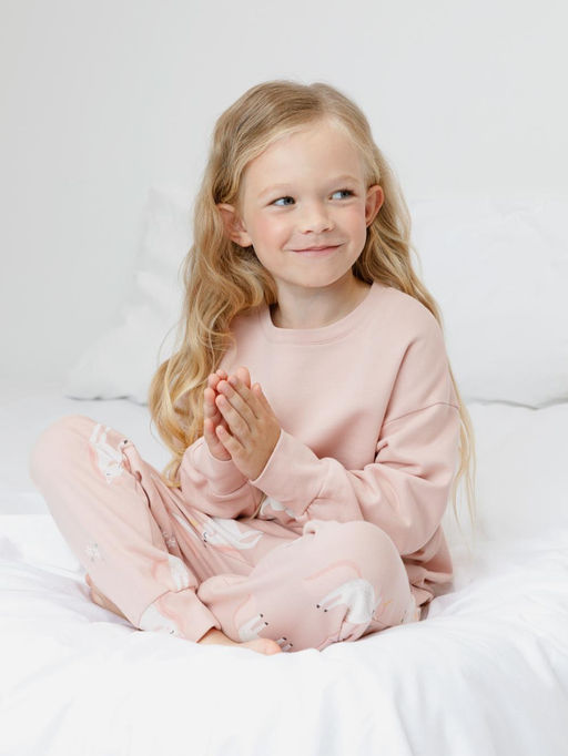 К 1567/дымчатая роза,весна и единорог пижама дет