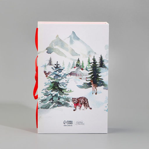 Коробка - книга новогодняя «С Новым годом», 20×12.5×5 см