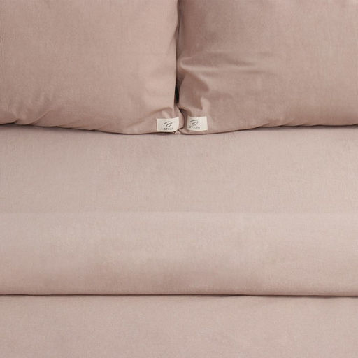 Постельное бельё Этель Denim евро, 200х220см, 220х240см, 50х70-2шт, цвет бежевый, жатый хлопок, 140 г/м2  фото 3