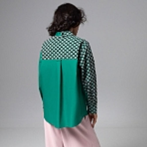 Рубашка комбинированная с сеткой Моя философия  шик - Charutti фото 20