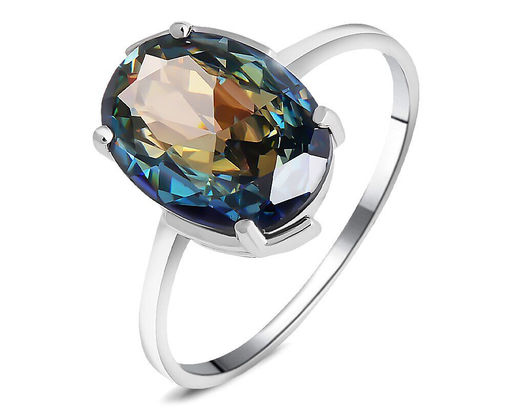 Кольцо, мистик кварц синий, Австралия