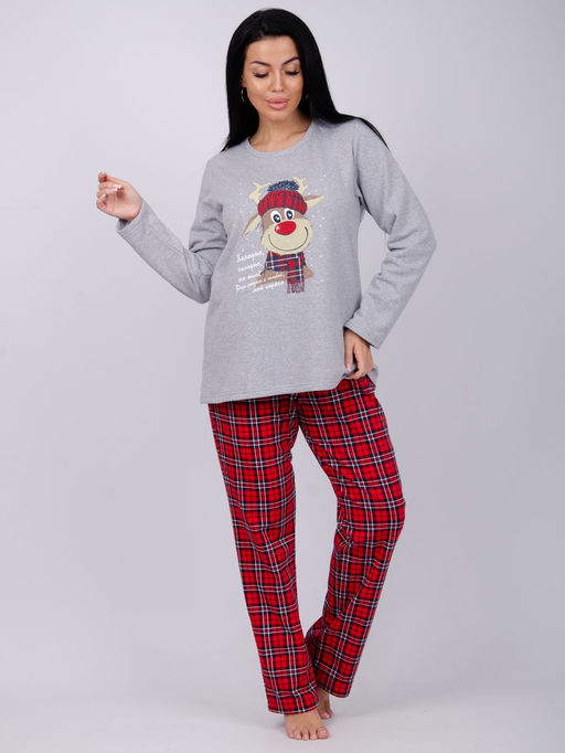 Пижама "Сноу 3", футер с начёсом