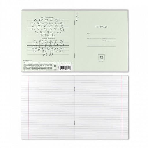 Цена за 280 шт. Тетрадь школьная ученическая ErichKrause Классика Pastel ассорти, 12 листов, косая линейка (в плёнке по 10 шт.) фото 19
