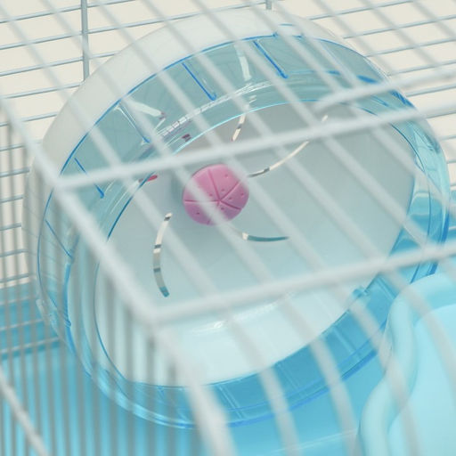 Клетка для грызунов Пижон, укомплектованная с замком, 37 х 27 х 30 см, голубая  фото 6