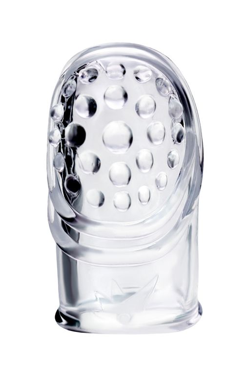 Комплект насадок на палец A-toys Favi, TPE, прозрачный, 3,5 см - Toyfa фото 2