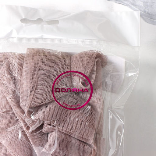 Мочалка для тела массажная Доляна Афродита, 707.5 см, коричневая  фото 6