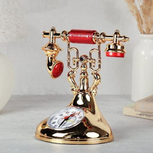 Часы настольные Телефон 15х12х19 см / А527 /уп 72/ - Галеонтрейд фото 2