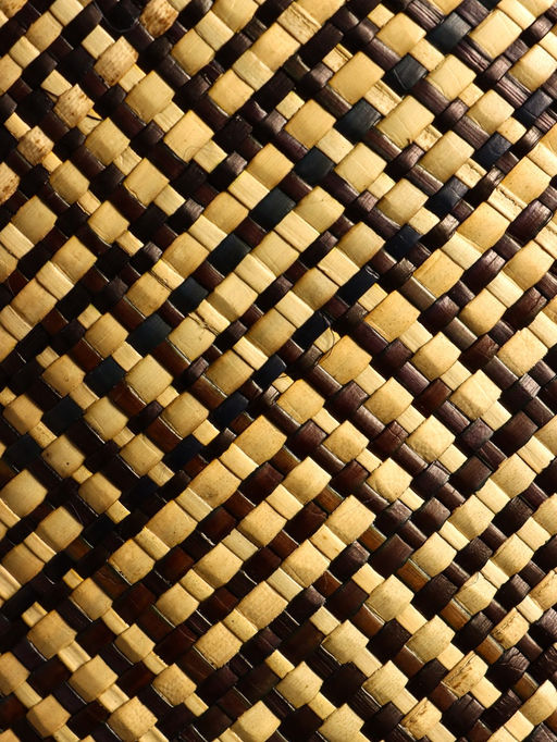 Сумка плетёная из пандана, 25×18×38 см, бежево-коричневая