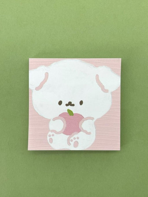 Блок стикер для записей "Cute friends", pink