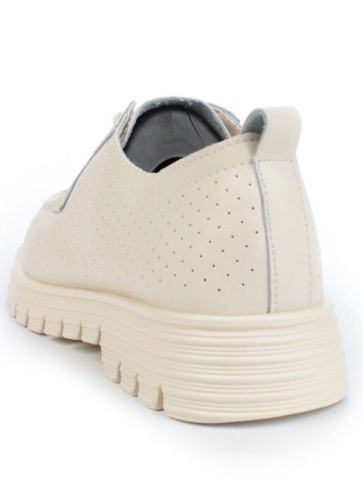 03-PDD161-2 BEIGE Полуботинки женские (натуральная кожа)