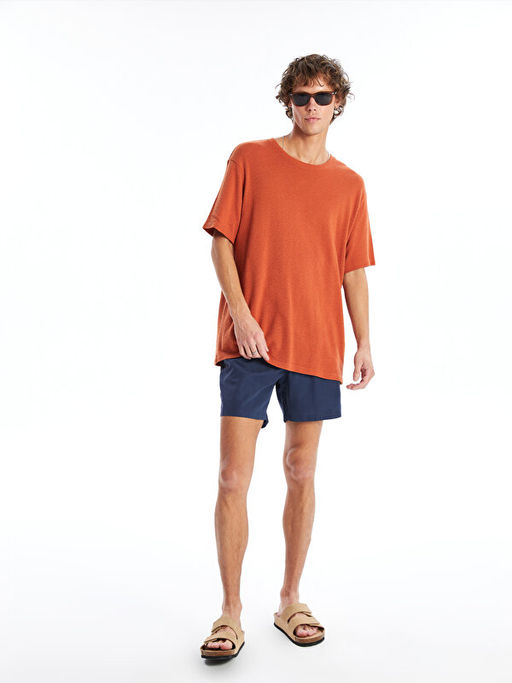 K?sa Boy Bask?l? Erkek Deniz ?ortu