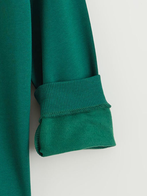 Bisiklet Yaka Minecraft Bask?l? Erkek ?ocuk Sweatshirt