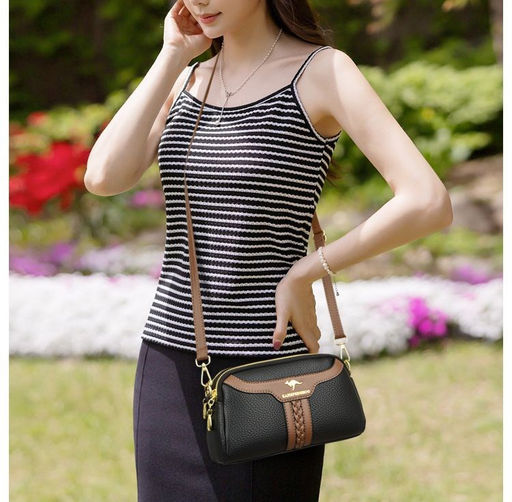 KAIDIFEINIROO Сумка женская с двумя ремнями 8757 фото 18