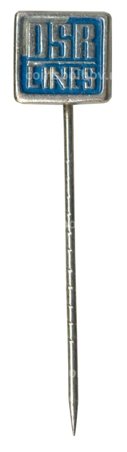 Значок рекламный DSR Lines (Германия)